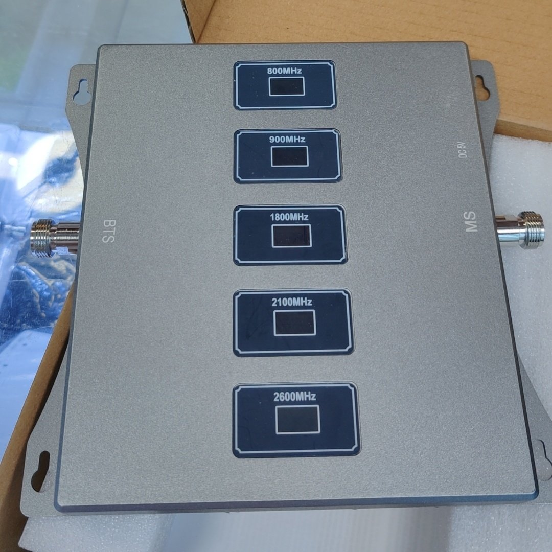 mobile signal booster amplifier 3g 4g B20 800 900 1800 2100 2600mhz 5 band cell phone signal repeater booster